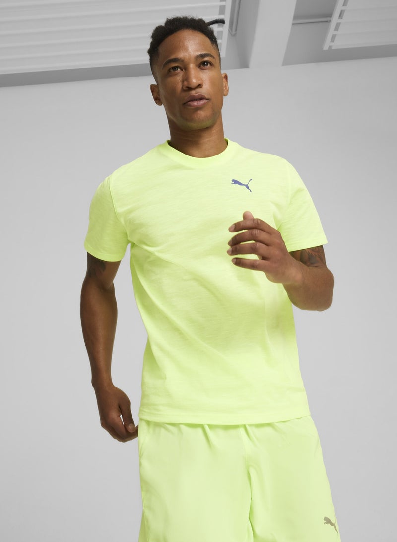 PUMA Graphic Mens Yellow T-Shirt - Image 1